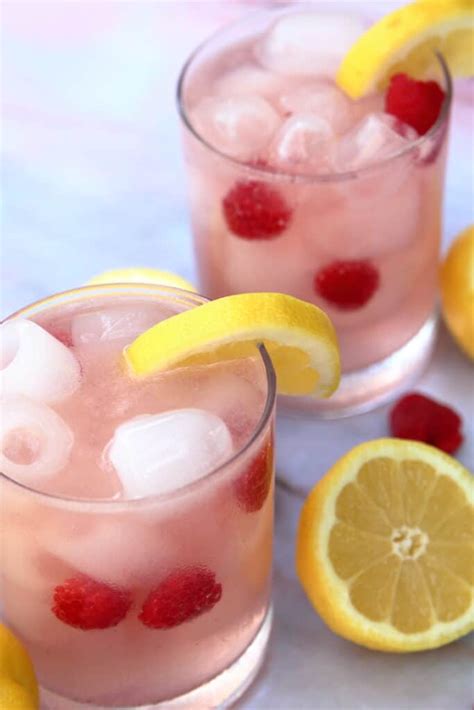 Raspberry Lemonade Vodka Spritzer System Of A Brown