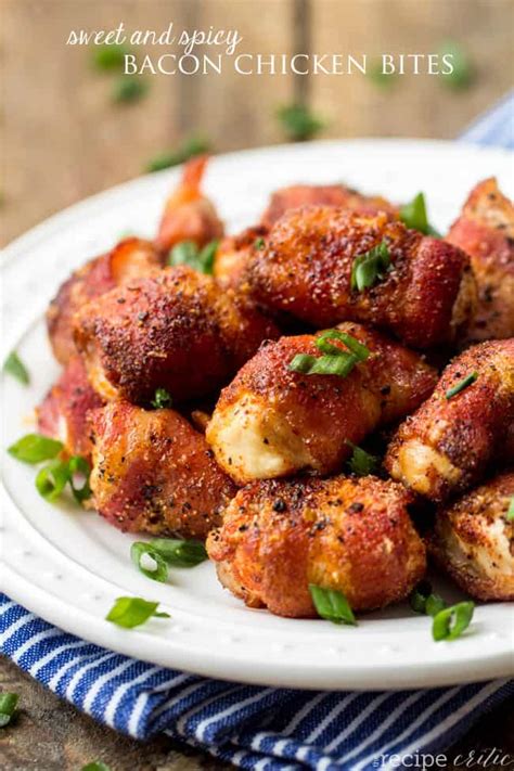 Sweet And Spicy Bacon Chicken Bites The Recipe Critic