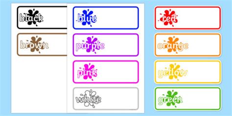 Editable Drawer Peg Name Labels Colours Resource Labels