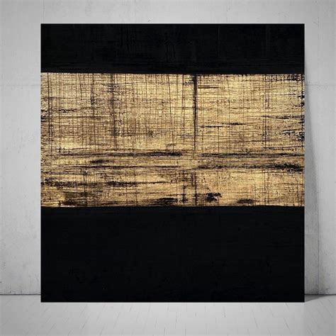 Black And Gold Textured Abstract Artwork A2101 Plaster Material