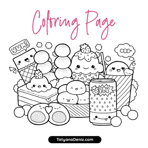 Discover The Adorable World Free Printable Kawaii Coloring Pages For Endless Fun Oh La De