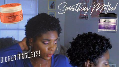 the perfect washandgo smoothing method on short natural hair w the mane choice and sea moisture