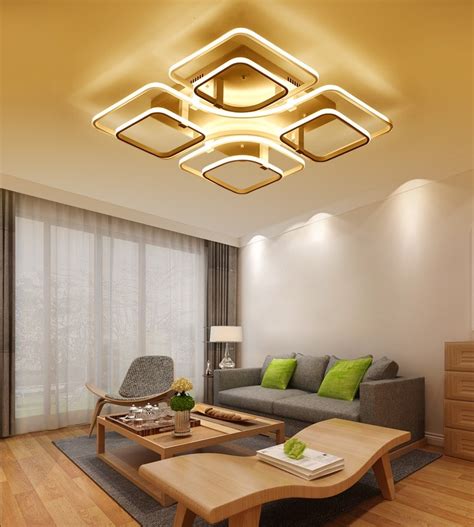 Find great deals on ebay for lighted ceiling decorations. Modern simple square LED ceiling lamp creative living room ...
