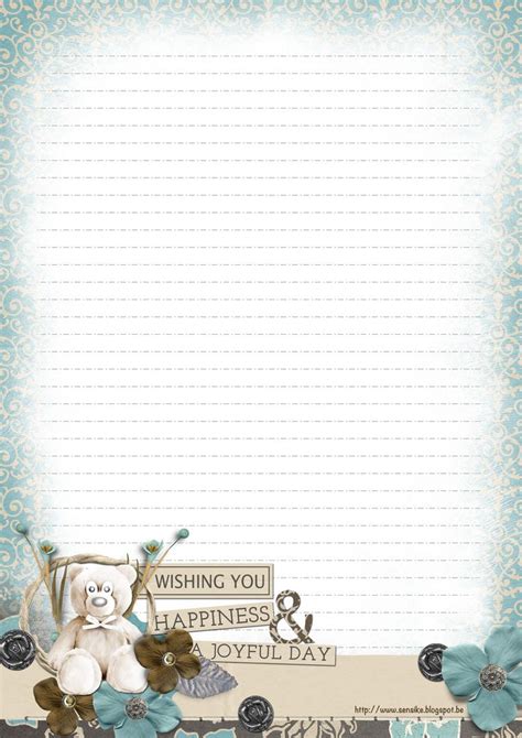 Free Items Cocomojodesigns Writing Paper Printable Stationery