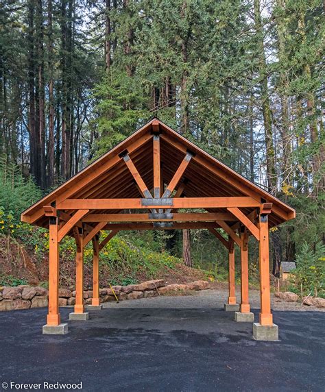 The Thick Timber Toledo Wood Pavilions Forever Redwood Backyard
