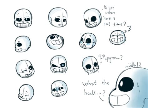 I was just getting some coffee. Sans' head sketches by isika12 on DeviantArt