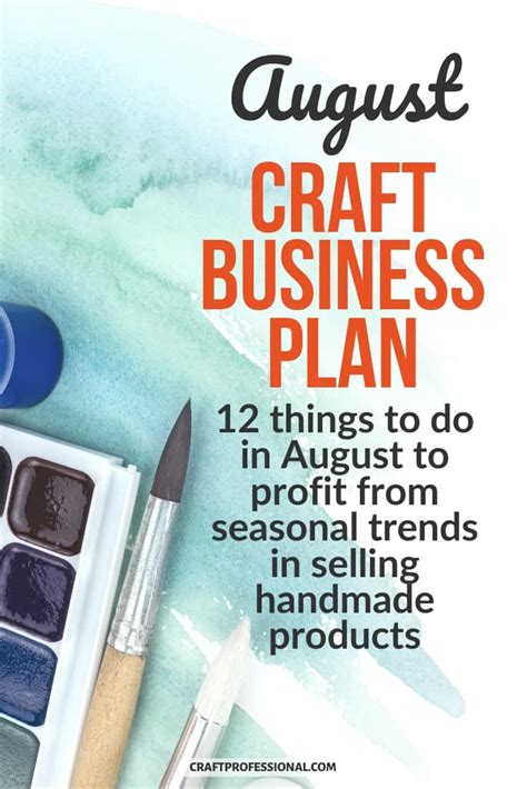 Craft Artist Business Plan Etsy Business Plan Craft Business Plan