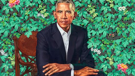 Obama Portraits Blend Paint And Politics And Fact And Fiction The