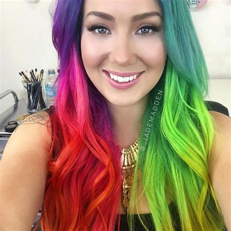 Jade Madden Bold Hair Color Bright Hair Colors Beautiful Hair Color Hair Color And Cut