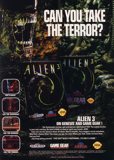 Sega Denisis Alien 3 Sega Genesis
