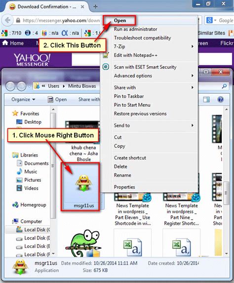 Yahoo mail icon from the mail classic icons by thiago silva (256x256, 48x48, 32x32, 16x16). How to Download and Install Yahoo Messenger on Windows 7