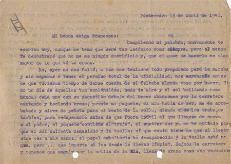 Cartas De La Guerra Civil Española 1936 1939 Rogelio Izquierdo 15 De Abril De 1940