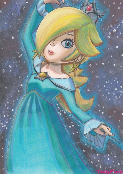 Speed Drawing Mario Galaxy Princess Rosalina By Talesofpinkanime On