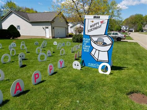 Pin On Lawn Greetings Birthday Decorations And Baby Announcement Displays