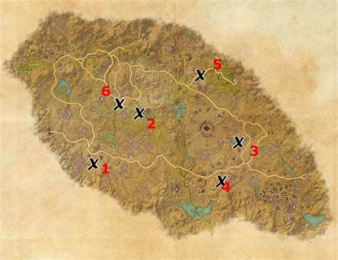 Craglorn Treasure Map Locations Elder Scrolls Online Guides
