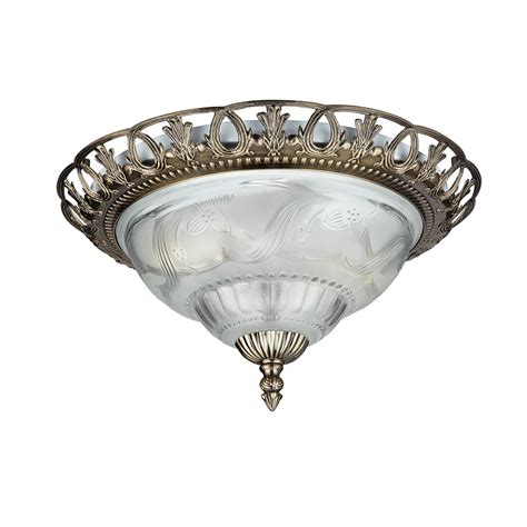 Led modern brass ceiling light fitting & many more! Searchlight 7045-13 Traditional Antique Brass Flush ...