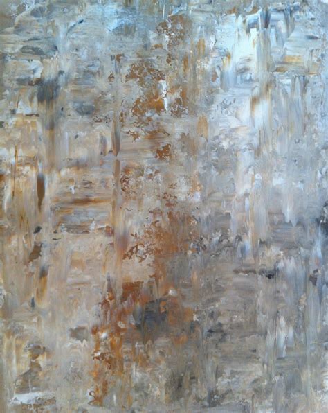 Acrylic Abstract Art Painting Brown Cream Beige White