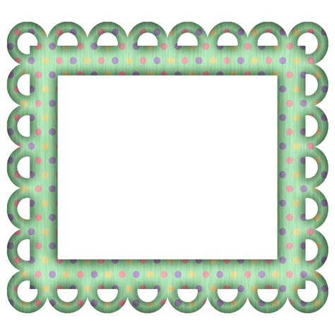 Picture Frames For Scrapbooking Free Free Green Polka Digi Scrapbook