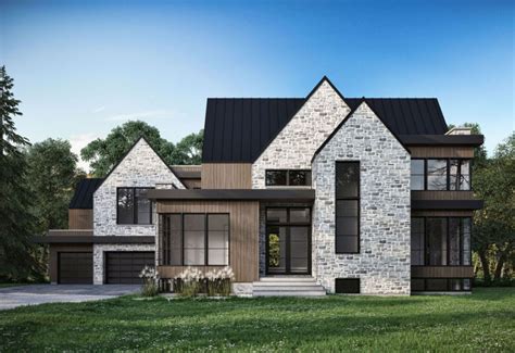 Countryside House With Modern Farmhouse Exterior Design Bringing Up The