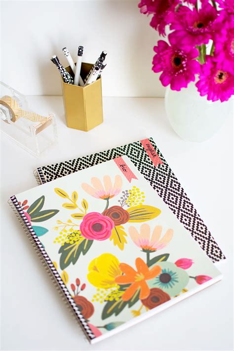 Diy Decorated Notebooks With Labels Pbteen Stylehouse Homey Oh My