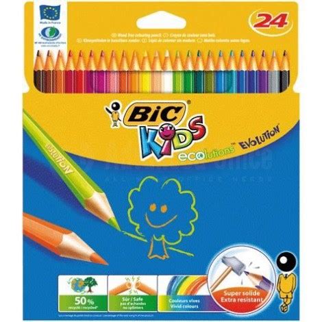 Grand choix de crayons de couleurs pour le dessin amateur et professionnel des marques réputées lyra rembrandt, talens, van gogh et daler rowney. Boite de 24 crayons de couleur BIC Kids Evolution ALL WHAT ...