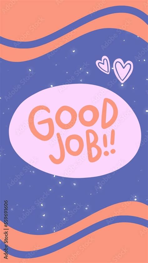 Good Job Card Ilustração Do Stock Adobe Stock