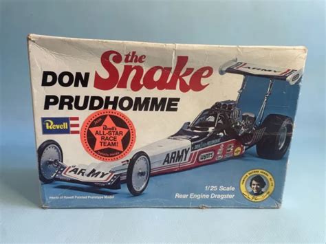 Vintage 1974 Revell Don Prudhomme The Snake Model Kit Dragster 125