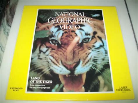 National Geographic Video Land Of The Tiger Laserdisc Ld Excellent