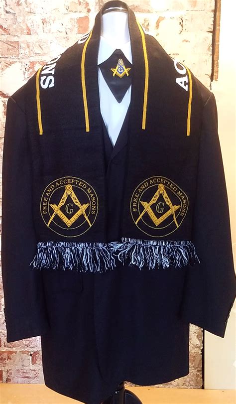 The 2018 Hd Woven Collection Prince Hall Master Mason Scarf Front