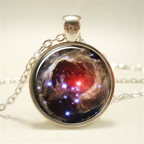Galaxy Necklace Nebula Jewelry Stars And Universe Hipster Etsy