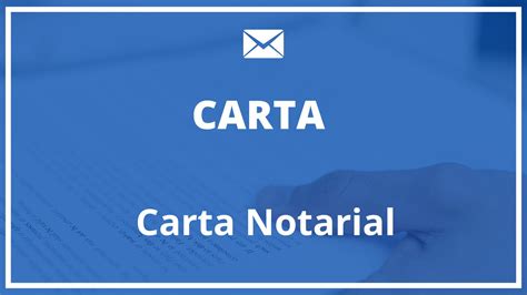 Modelo Carta Notarial Word Plantilla