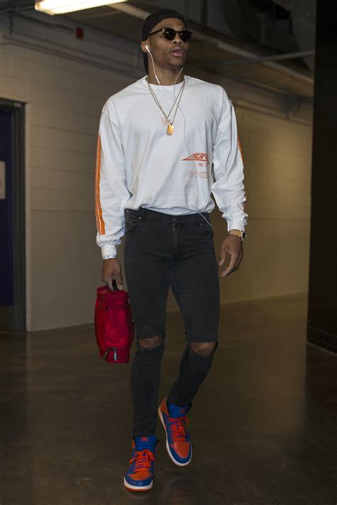 The bizarre outfit russell westbrook wore to the warriors game may have been a subtle shot at prior to the game, the reunion of russell westbrook and durant was the biggest story, as the two. Russell Westbrook's Wildest, Weirdest, and Most Stylish ...