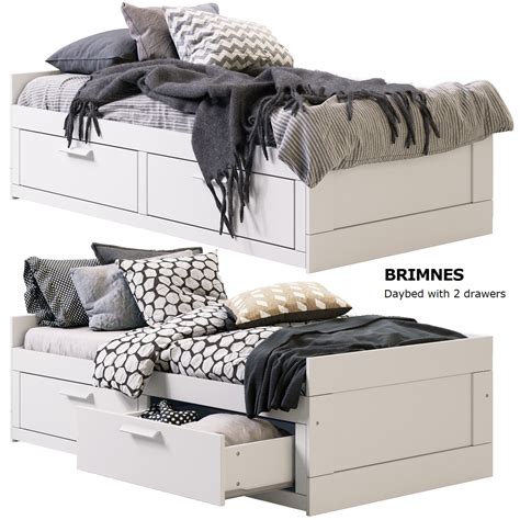 A plywood slat kit accommodates your preferred mattress (recommended 15 mattress height, mattress not included) without the need for a bulky box spring or. children bed BRIMNES IKEA fur 3D | CGTrader