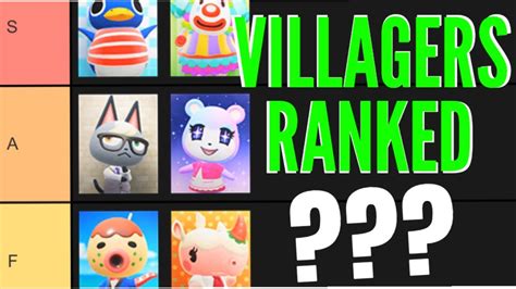 Villagers Ranked Animal Crossing New Horizons Tier List Youtube 343