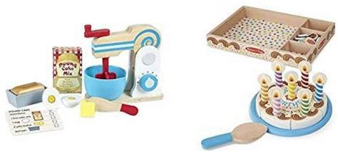 Melissa And Doug Make A Cake Mixer Set And Birthday Party Cake Wooden Play