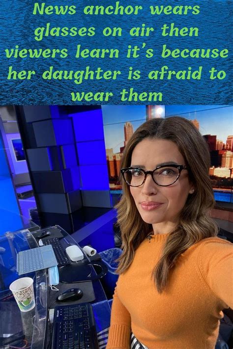 News Anchor Wears Glasses On Air Then Viewers Learn Its Because Her