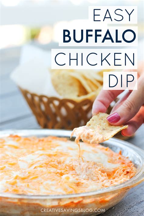 Once your chicken is shredded, take a knife and cut up into small bite sized pieces. Simple Buffalo Chicken Dip | 30 Minutes | Only 5 Ingredients