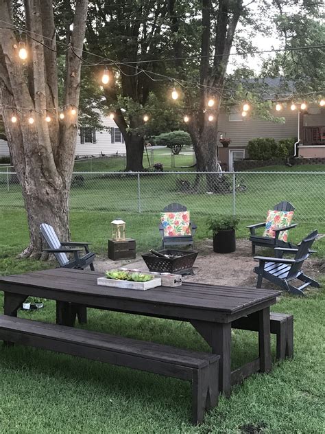 What's great about string lights is that they're easy to hang up, but can although hanging string lights using trees is a popular method, there are still many ways to get the job done even without trees. How to hang outdoor string lights | Backyard DIY Ideas - A ...