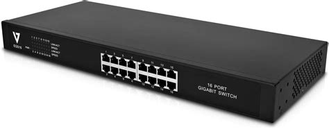 V7 Egs16 1n No Administrado L2 Gigabit Ethernet 101001000 1u Negro Dispositivo De Redes