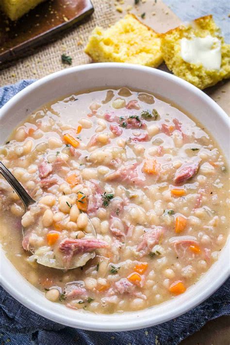 Easy Ham And Navy Bean Soup Recipe Besto Blog