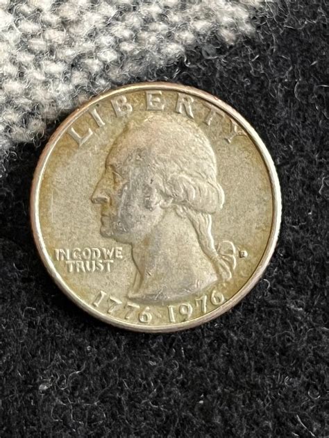 Bicentennial Quarter Dollar Error 1776 1976 D Filled In Mint Etsy