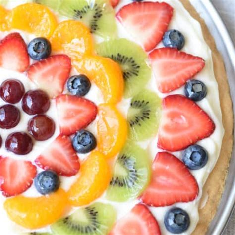 Dessert Fruit Pizza Recipe Belly Full