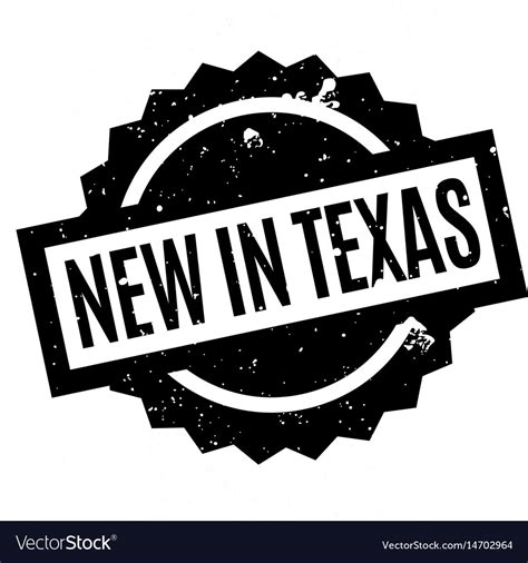 New In Texas Rubber Stamp Royalty Free Vector Image