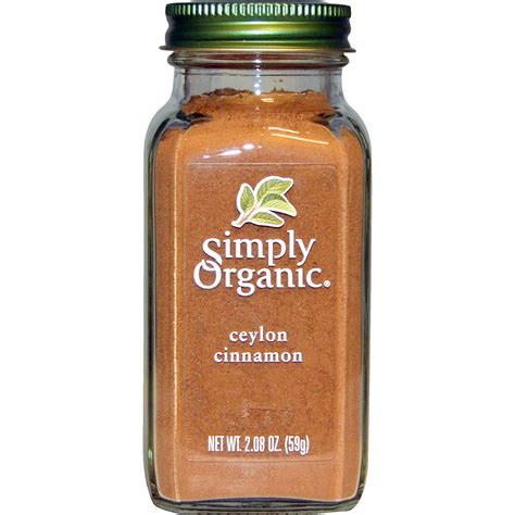 Simply Organic, Organic Ceylon Cinnamon, 2.08 oz (pack of 1) - Walmart.com