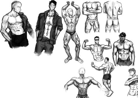 Male Anatomy Sketch Male Anatomy Template Side By Shintenzu On