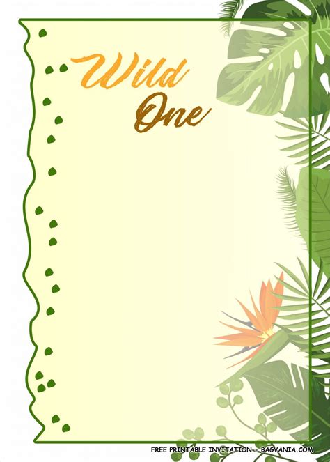 Free Printable Wild One Birthday Party Kits Template Free Printable