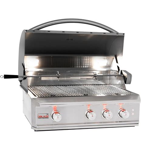 Blaze Professional 34 Inch 3 Burner Built In Natural Gas Grill With
