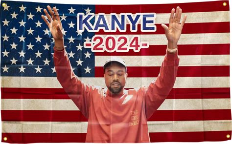 Kanye Flag Kanye 2024 American Flag 3x5 Feet College Dorm Room Decor Man Cave Frat