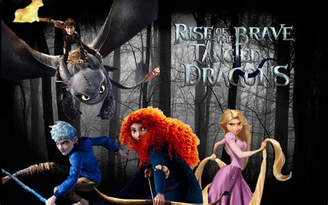 Rise Of The Brave Tangled Dragons Wallpaper 1 By Fantasyluv243 On