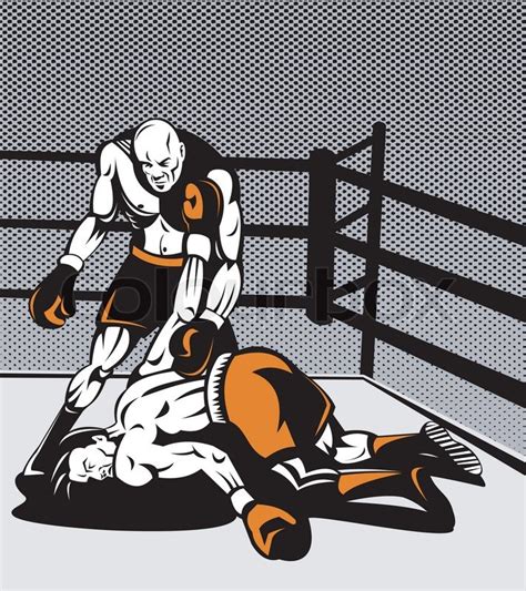 Illustration Of A Boxer Connecting A Stock Vector Colourbox